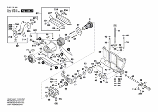BOSCH Gewindestange | Ersatzteile f�r GTS 10 XC - 2610018221