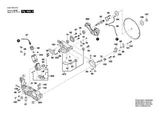 BOSCH Schraube | Ersatzteile f�r GTS 10 XC - 2610018230
