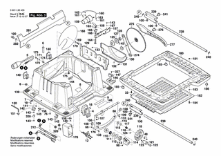 BOSCH Schutzblech | Ersatzteile f�r GTS 10 XC - 2610018269
