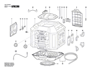 BOSCH Fernbedienung | Ersatzteile für GML 50 - 2610034018