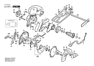 BOSCH Scheibe | Ersatzteile f�r PKS 40, PKS 46 - 2610060362
