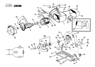 BOSCH Schraube | Ersatzteile f�r 1459H1, 1604H1 - 2610062425