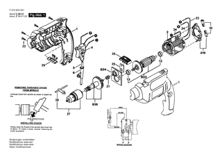 BOSCH Bohrfutterschl�ssel | Ersatzteile f�r 1539H1, 1551H2 - 2610063333