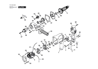 BOSCH Achse | Ersatzteile f�r HD 6550-80, 6550 U1 - 2610348577