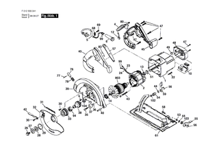 BOSCH Rillenkugellager | Ersatzteile f�r GKS 65, GKS 65 CE - 2610350311