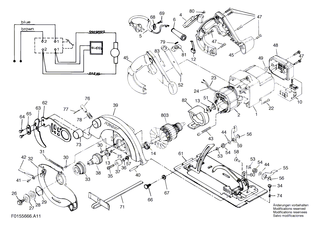 BOSCH Rillenkugellager | Ersatzteile f�r GKS 65, GKS 65 CE - 2610350311