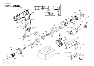 BOSCH Schl�ssel | Ersatzteile f�r 2400U1, 2450U1 - 2610351010