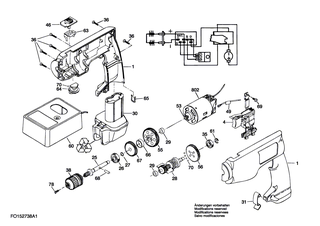 BOSCH Achse | Ersatzteile f�r 2735H1, 2735U2 - 2610352376