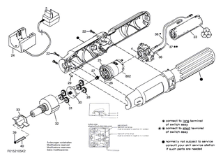 BOSCH Elektromotor 2,4-3,6V | Ersatzteile f�r PSR 2,4 V, 2106 - 2610352716
