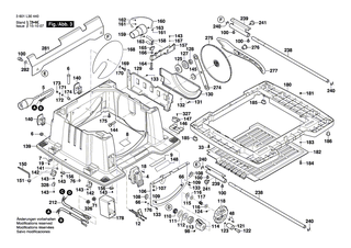 BOSCH Scheibe | Ersatzteile f�r GTS 10, GTS 10 XC - 2610355570