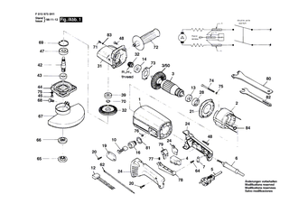 BOSCH Schraube | Ersatzteile f�r 9645, 9650 - 2610374995