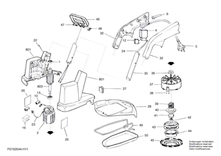 BOSCH Geh�use ROT | Ersatzteile f�r 536H2, 538H3 - 2610376067