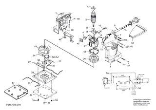BOSCH Grundplatte | Ersatzteile f�r 7560 U1, 7576 U2 - 2610384073
