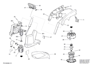 BOSCH Knopf SCHWARZ | Ersatzteile f�r 536H1, 536H2 - 2610384560