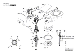 BOSCH Geh�usesatz | Ersatzteile f�r 7400 H1, 7430 H1 - 2610385396