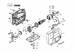 BOSCH St�tze | Ersatzteile f�r 4115-80, 4225-80 - 2610385749