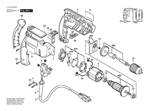 BOSCH Abdeckplatte | Ersatzteile f�r 6460, 6463 - 2610386939