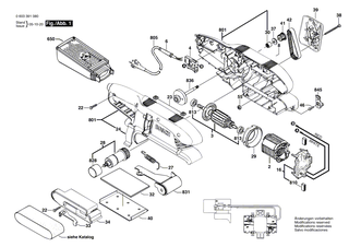 BOSCH Unterlage | Ersatzteile f�r PBS 7 A, PBS 7 AE - 2610389698