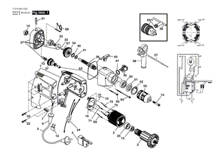 BOSCH Schalter ROT | Ersatzteile für 6470 H2, 6475 H1 - 2610390839
