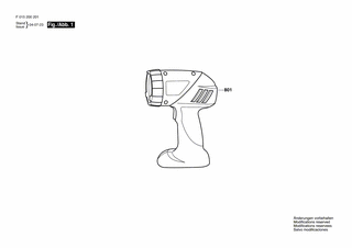 BOSCH Akku-Lampe | Ersatzteile f�r 2002 - 2610393508