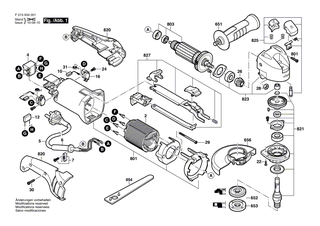 BOSCH B�rstenhalter | Ersatzteile f�r 9340, 9345 - 2610394104