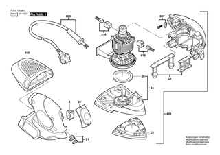 BOSCH Untergestell | Ersatzteile f�r 7207, 7208 - 2610394262