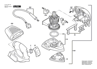 BOSCH Untergestell | Ersatzteile f�r 7207, 7208 - 2610394262