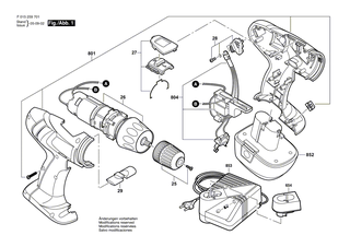 BOSCH Umkehrschalter | Ersatzteile f�r 2497, 2498 - 2610394334