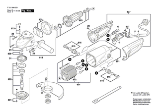 BOSCH Handgriff-Set | Ersatzteile f�r 9780, 9781 - 2610396244