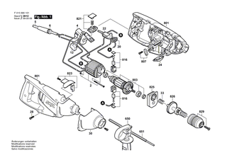 BOSCH Umschalter L/R | Ersatzteile f�r 6565, 6901 - 2610398044