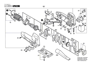 BOSCH Hubstange | Ersatzteile f�r 4580, 4581 - 2610398530
