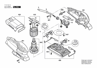 BOSCH Knopfsatz | Ersatzteile f�r 7351, 7361 - 2610398579