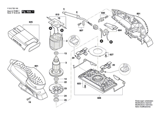 BOSCH B�rstenplatte | Ersatzteile f�r 7351, 7361 - 2610398591