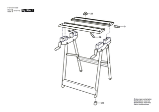 BOSCH Werkst�ckauflage 25 | Ersatzteile f�r 0900, 0950 - 2610398929
