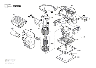 BOSCH St�runterdr�ckung | Ersatzteile f�r 7250, 7312 - 2610398977