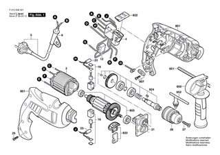 BOSCH Bohrspindel | Ersatzteile f�r 6384, 6387 - 2610399642