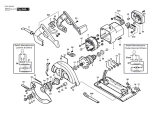 BOSCH Motorgeh�use | Ersatzteile f�r 1855, 5250-80 - 2610904250