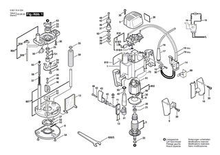 BOSCH L�ftergeh�use | Ersatzteile f�r GOF 900 A, GOF 900 ACE - 2610907867