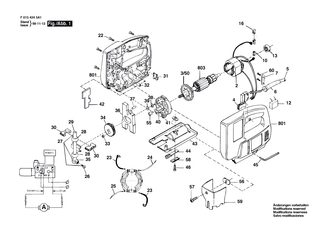 BOSCH Fuss | Ersatzteile f�r 4115-80, 4225-80 - 2610908799