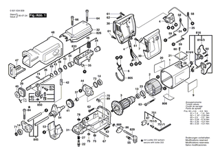 BOSCH Messerhalter | Ersatzteile fr GSA 1100 PE - 2610908866