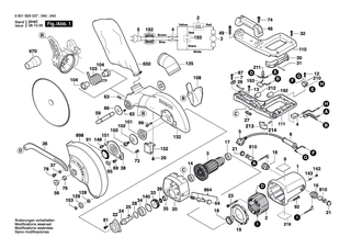 BOSCH H�lse | Ersatzteile f�r GKG 24 V, GCM 10 - 2610910753