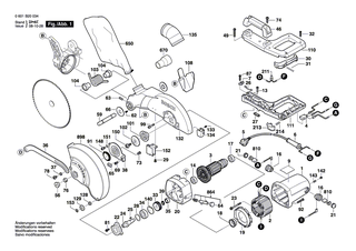 BOSCH Zapfen | Ersatzteile f�r GKG 24 V, GCM 10 - 2610910848