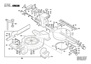 BOSCH Spannhebel | Ersatzteile f�r GCM 10 S - 2610911559