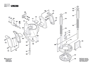 BOSCH Stange | Ersatzteile f�r GMF 1400 CE - 2610912600