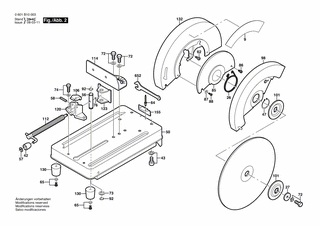 BOSCH Grundplatte | Ersatzteile f�r GCO 14-1 - 2610913073