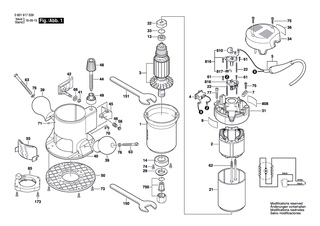 BOSCH Schraube | Ersatzteile f�r GSS 140 A, GOF 1200 A - 2610915161