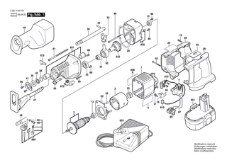 BOSCH Handgriff | Ersatzteile f�r GSA 24 VE, GSA 18 VE - 2610917458