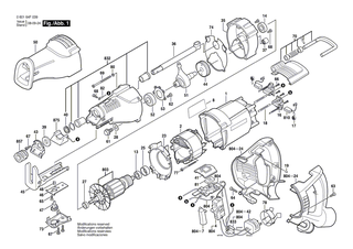 BOSCH Umlenkblech | Ersatzteile f�r GSA 1200 E - 2610919119