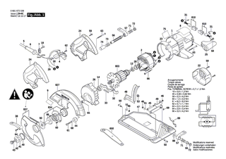 BOSCH Schraube | Ersatzteile f�r GKS 65, GKS 65 CE - 2610920385