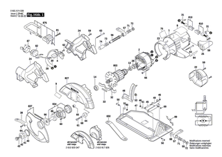 BOSCH Abdeckh�lse | Ersatzteile f�r GKS 65, GKS 65 CE - 2610920799